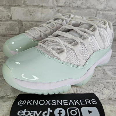 Nike Air Jordan 11 Retro Bajo Blanco Iglú Zapatilla AH7860-103 Para Mujer Talla 8 Foto 1 de 4