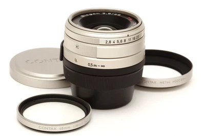 Near Mint Contax 28mm f2.8 Zeiss Biogon T* Lens for G-Series with Hood #49491 - Image 1 of 4