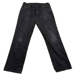 Vintage Wrangler Cowboy Cut Jeans Mens 32 X 30 Black Made USA Faded - Picture 1 of 10