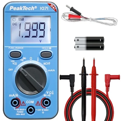 P1071 – Digital Multimeter 10A AC/DC mit Auto-Range Funktion – Hochwertiges D... - Bild 1 von 4