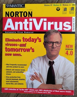 Norton Antivirus 4.0 Vintage for Windows NT, Windows 95, 3.1 DOS  - Image 1 of 4