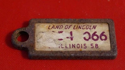 Nebraska 1958 Disabled American Vets Veterans License Tag - Image 1 of 2