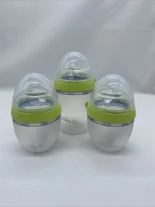Comotomo Baby Bottle Set Of 3-Green - 8oz & 5 oz New! - Picture 1 of 2