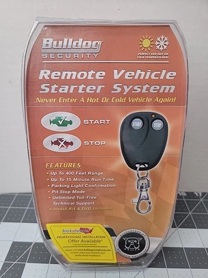 Sistema de arranque remoto de vehículo Bulldog Security RS82 nuevo en caja abierta. Foto 1 de 4