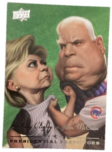 Upper Deck - Presidential Predictors Hillary Clinton vs John McCain #PP-10A [EX] - Picture 1 of 2