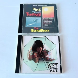 The Supertones Ride The Wild Twang! & The Wet Set CDs 1990s Surf Rock Revival - Picture 1 of 6