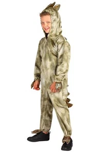 Overall Plüsch Dino de Luxe mit Kopf Kostüm Kinder Karneval Fasching Fastnacht - Bild 1 von 1