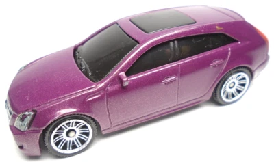 2021 MATCHBOX '10 CADILLAC CTS WAGON PURPLE 1:64 DIECAST 2.75" CAR W SILVER RIMS - Image 1 of 4