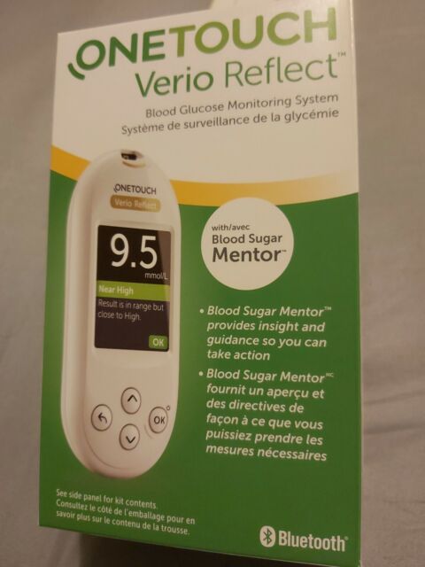 OneTouch Verio Flex Blood Glucose Meter Mmol / L Plus Test Strips - New +  Ovp V