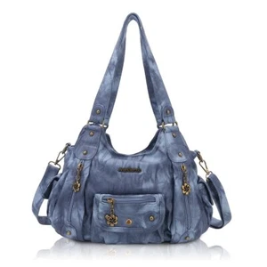 Angel Barcelo Women Purses and Handbags PU Leather Shoulder Bag Fashion Hobo Bag - Picture 1 of 7