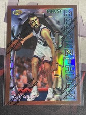 1996-97 Topps Finest #28 BRIAN EVANS RC REFRACTOR (w/Peel) ROOKIE MAGIC