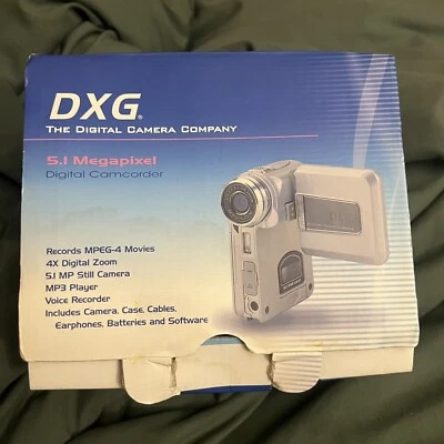DXG-506V 5.1 MegaPixel Multi-Functional Camera w/ MPEG4 Silver Parts Or Repair - Image 1 of 4