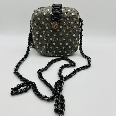 Mary Frances Metallic Look Magnetic Snap Crossbody Purse Handbag Bag - Image 1 of 4