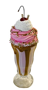 DECIKES Batido Falso Comida Artificial Falso Rosa Carmelo Fresa Batido - Imagen 1 de 7