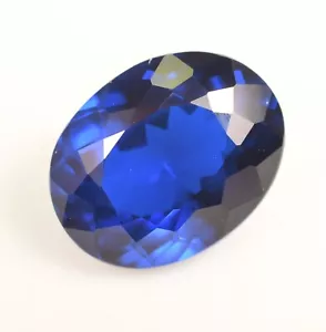 AAA Natural Flawless Ceylon Blue Sapphire Unheated Loose Gemstone 14.20 Ct - Picture 1 of 5