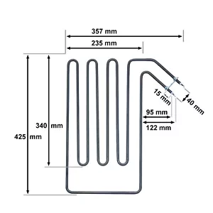 Heizelement Heizstab wie Helo Sepc 95 - 2670 Watt 230V für Knuellwald Saunaofen - Bild 1 von 1