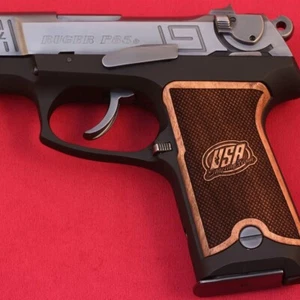 Ksd Ruger P85 P89 P90 P91 Compatible Turkish Walnut Wood Grips Laser Logo - Picture 1 of 2