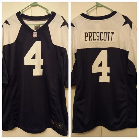 Nike NFL  DAK PRESCOTT #4 On Field Jersey NFL Players Sz 3XL Dallas Cowboys Shir Cover