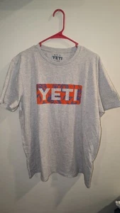 YETI Men's XL T-shirt Heather Gray Grey NEW Short Sleeve NWT - Picture 1 of 8