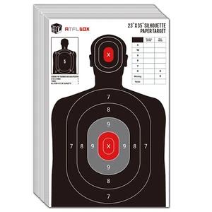 ATFLBOX 25 pcs Silhouette Paper Target for The Range, 23X35 inch Target Paper - Picture 1 of 6
