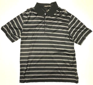 Tiger Woods Nike Polo Golf Herren Größe L Schwarz Mehrfarbig Gestreift - Bild 1 von 4