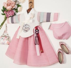 RUA Rainbow-Colored Hanbok Korean Princess Clothing Birthday Party Girl IV PK