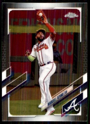 2021 Topps Chrome Marcell Ozuna Atlanta Braves #202 - Image 1 of 2