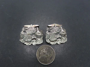 James Avery Sterling Silver Brutalist/Abstract Cufflinks, 23.7g - Picture 1 of 7