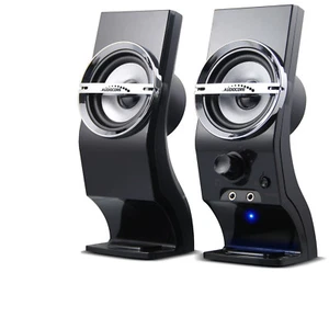 Przenośny głośnik USB 6W RMS multimedia stereo 3,5 mm jack komputer AC805 NOWY - Zdjęcie 1 z 6