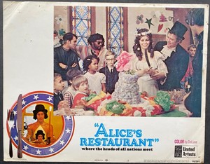 Patricia Quinn James Broderick Alice's Restaurant 1969 # 2 lobby card 1654