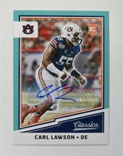 2017 Classics Significant Signatures Blue #212 Carl Lawson Auto /10 - NM-MT