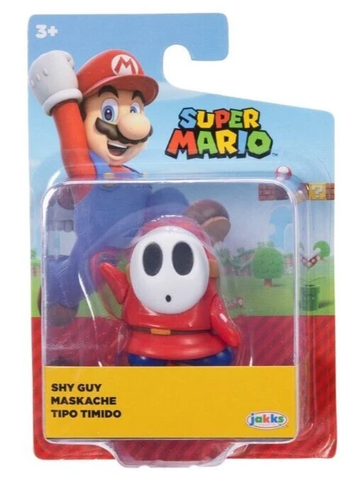 NUEVO Jakks 86726 RED SHY GUY 2.5 Pulgadas Mini-Figura Super Mario Bros Nintendo Juguete Foto 1 de 2