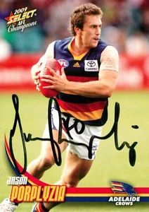 Signed 2009 Adelaide Crows AFL Select Champions Card - Jason Porplyzia - Picture 1 of 3