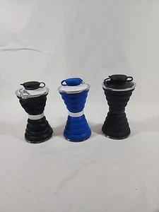 Collapsible Water Bottle BPA Free for Travel/Sports/Hiking/Camping 500ml 3 Pack - Picture 1 of 4