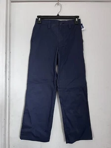Old Navy Boys Built In Flex Skinny Uniform Pants - 12 Slim Navy NWT - Picture 1 of 6