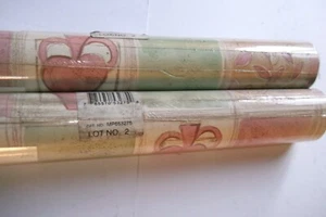 Vintage Valley Forge Wallpaper 2 Rolls 55 Sq ft each NEW!  Country Squares  - Picture 1 of 9