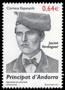 ANDORRA 357 ESPAÑOLA - Jacint Verdaguer "Poeta" (pb58832) - Imagen 1 de 1