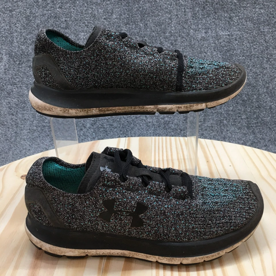 Under Armour Shoes Womens 8.5 Speedform Slingride Athletic Sneakers Black Green - Image 1 of 4