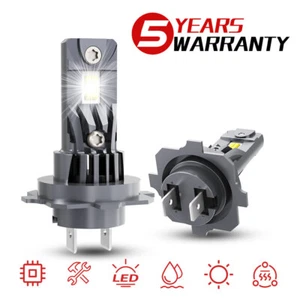 H7 LED Headlight KIT Bulb High Low Beam Super Bright White 6500K CANBUS 2pcs - Foto 1 di 13