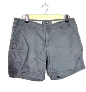 Pantalones cortos grises Eddie Bauer, talla 8 - Imagen 1 de 5