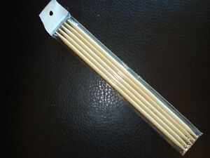Bambusstricknadeln, Nadelspiel, Bambus, 20 cm lang, Stärke 2,0 - 12,0 mm NEU