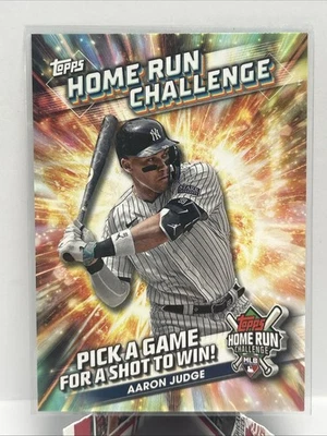 2024 Topps Series 1 Unscratched Home Run Challenge Code Card Aaron Judge #HRC-17 - Image 1 of 2