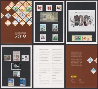 Lithuania Official Year Set 2019 MNH aXF Complete as Issued with Stamps & Blocks - Image 1 of 4