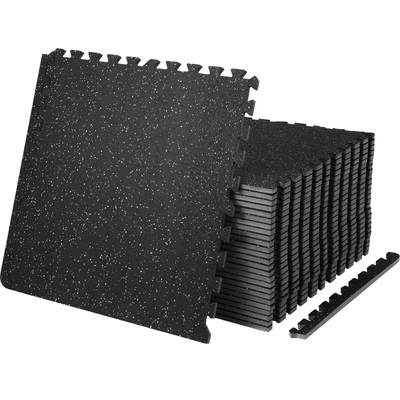 6/12/25 Pack Exercise Floor Mat Interlocking Tiles Foam w/ 24 x24 x 0.5'' - Image 1 of 2
