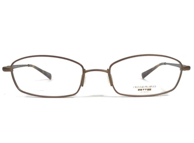 Oliver Peoples 眼镜框 OP-670 秋季锈青铜椭圆形 49-17-135 — 第 1/4 张图片