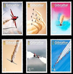 👉 GIBRALTAR 2024 RED ARROWS PLANES £7.95 mnh AVIATION 💲💲FREE SHIPPING💲💲 - Picture 1 of 1