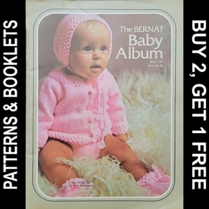 Vintage Bernat Handicrafter No 187 Baby Album ©1972 - Picture 1 of 18