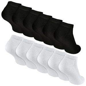 6 Pack Kids White Socks | Sock Snob | Bamboo Trainer Socks for Boys and Girls - Picture 1 of 4