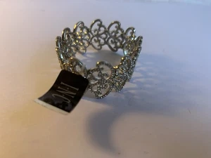 Stretch Rhinestone Heart Bracelet By Inc   - Picture 1 of 4