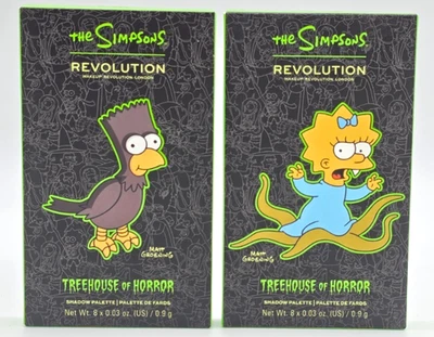 Simpsons X Revolution Treehouse of Horror Eyeshadows “Raven Bart + Alien Maggie” - Image 1 of 4